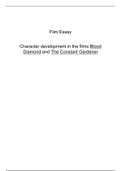Film Essay  Character development in the films Blood Diamond and The Constant Gardener 