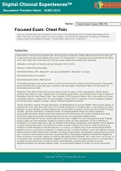 Easter Veneta Shadow Health Documentation - Focused Exam Chest Pain