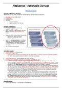 Tort Law - Negligence Revision Notes Bundle