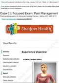 Tanner Bailey Shadow Health_Focused_Exam_Pain_Management_2023 | NGR 6172 Shadow Health_Debrief_2020