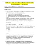 NURS 500 ALL IN ONE TEST BANK VERIFIED STUDY GUIDE 
