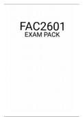FAC2601  EXAM PACK 2021