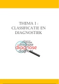 samenvatting H1 (ODW 2)  : classificatie en diagnostiek