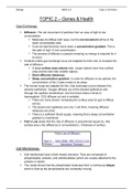 A-Level Biology A (2015) Salters-Nuffield Full A* Notes - Topic 2