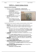 A-Level Biology A (2015) Salters-Nuffield Full A* Notes - Topic 3