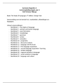 Summary linguistics 3 course at FLOT English