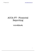 ACCA F7 - Financial  Reporting  Workbook Notes For Grade A