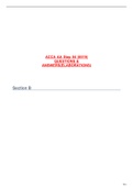 ACCA AA Step 04 (0519) QUESTIONS & ANSWERS(ELABORATIONS) I  got a DISTINCTION