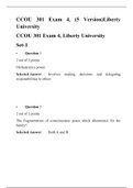 CCOU 301 Exam 4 (5 Versions) CCOU 301 CHRISTIAN COUNSELING FOR MARRIAGE AND FAMILY