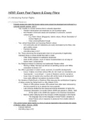 'Human Rights in International Relations' - Detailed Notes, Essay Plans, Exam Questions