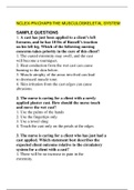 NCLEX-PN Questions and  answers under The musculoskeletal system