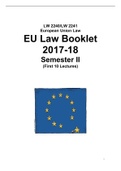 Semester 2 European Law Notes
