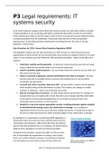 A.P3 Explain why organisations must adhere to legal requirements when considering IT systems security. | UNIT 7: IT SYSTEMS SECURITY AND ENCRYPTION | BTEC Computing