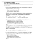 Chapter 49: Endocrine Problems Medical-Surgical Nursing. Questions & Answers. A+ Graded. 