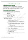 NTR 232 - Exam 1 Study Guide.