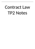ALL CONTRACT law TP2 notes! [Lecture NOTES]