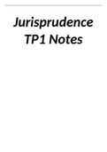ALL JURISPRUDENCE TP1 law notes! [Lecture NOTES]