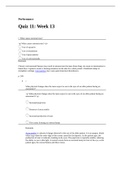 Med Surge Week 13 Quiz PRACTICE EXAM QUESTIONS WITH RATIONALE 