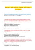 Maternity and Pediatric Nursing 3rd Edition _ TEST BANK