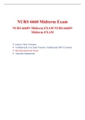 NURS 6660N/ NURS 6660 MidTerm Answer (2 Versions), secure highest with more versions