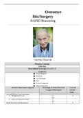 Case Study Osteomyelitis Surgery, UNFOLDING Reasoning, Gene Potts, 78 years old, (Latest 2021) Correct Study Guide, Download to Score A