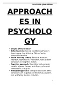 Everything you need to know about approaches in psychology!!