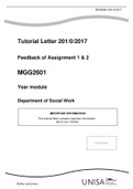 MGG2601 - Year Module Answers 2017