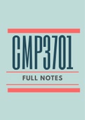 CMP3701 Revision Notes