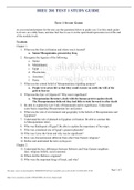 HIEU 201 TEST 1 STUDY GUIDE /NEW TEST 1 STUDY GUIDE [2020/2021]