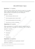 NSG 6999 Week 5 Quiz with answers