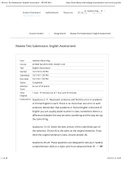 UNIV 104 LUO English Assessment (Review Test Submission: English Assessment) FALL