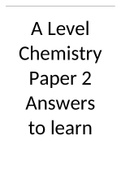 OCR Chemistry A paper 1 answers to learn