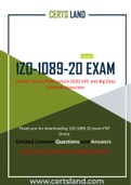  CertsLand New and Updated Exam Oracle 1Z0-1089-20 Dumps