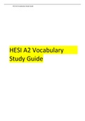 HESI A2 Vocabulary Study GuideVocabulary: How to Solve the Puzzle!
