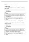 Exam (elaborations) NURSING BS 1343 Chapter 06: Qualitative Approaches to Research Test Bank MULTIPLE CHOICE (with answers)