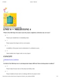 Actual Milestone 4 Exam (elaborations) LATEST REVIEWED COMPLETE SOLUTIONS CIS PROJECT MANAGEMENT Actual Milestone 2 