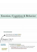 Emotion, Cognition & Behavior Part 1 - English - Year 2, Period 5 - VU Psychology