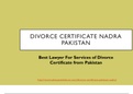 Divorce Certificate Nadra - Seek Guide of Pakistani Divorce Certificate (2021)