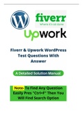 This File Contains Around 700 Fiverr & Upwork WordPress Test Questions with answer