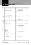 Markscheme for AS pure mathematics paper 1 set B