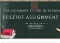 ECS3707 - Development Economics Assignment 02 S1&S2 Year 2021 TL001