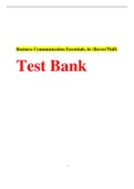 Business Communication Essentials, 6e by Bovee & Thill - Test Bank