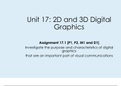 BTEC IT Unit 17 - Digital 2D and 3D Graphics