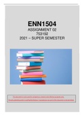 ENN1504 (100% PASS!) Assignment 2 - Questions and Answers (SUPER SEMESTER)