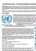 A-Level Geography United Nations and global governance case study 