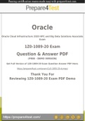 Oracle Cloud Infrastructure Certification - Prepare4test provides 1Z0-1089-20 Dumps