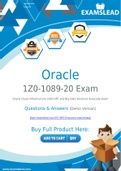 Oracle 1Z0-1089-20 Dumps - Getting Ready For The Oracle 1Z0-1089-20 Exam