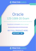 Oracle 1Z0-1089-20 Dumps - The Best Way To Succeed in Your 1Z0-1089-20 Exam