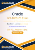 Oracle 1Z0-1089-20 Dumps - You Can Pass The 1Z0-1089-20 Exam On The First Try