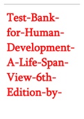 Test Bank for Human Development A Life Span View 6th Edition by Kail
